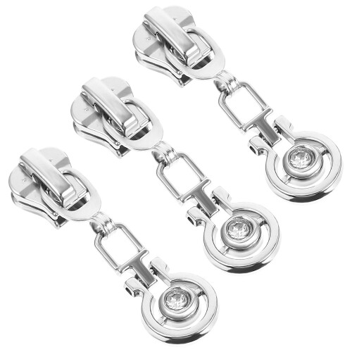 6 Pcs Metal Luggage Zipper Pullers Replacement Tabs Supply 1