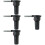 4Pièces Ventilateurs Bbq Électriques Portable En ABS Noir Pour Camping 7