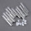 30 Pcs 6ml Gloss Lip Balm Tubes Empty Silver 10