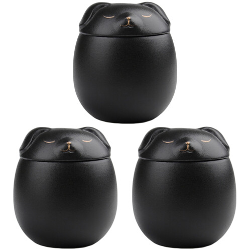 3Pcs Household Cat Ashes Urn Dog Shaped Pet Ash Holder 1
