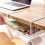 2Pcs Simple Cabinet Storage Rack Under Table Shelf Partition Layer 11