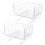 2Pcs Simple Cabinet Storage Rack Under Table Shelf Partition Layer 4