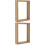 2Pcs Glass Display Frame With Wooden Frame Double Sided 7