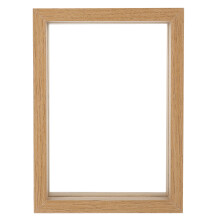 2Pcs Glass Display Frame With Wooden Frame Double Sided