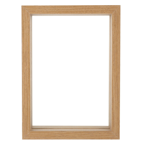 2Pcs Glass Display Frame With Wooden Frame Double Sided