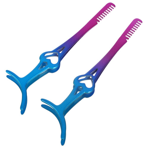 8 Pcs Stainless Steel Eyelash Tweezer With Comb Applicator Tool 2