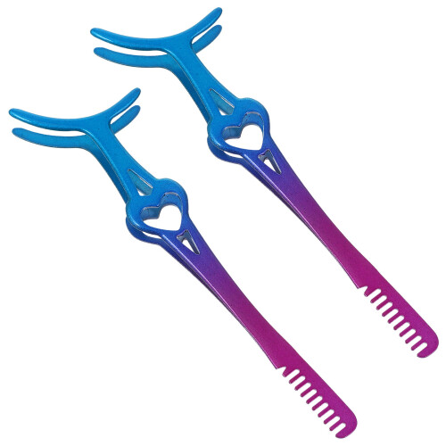 8 Pcs Stainless Steel Eyelash Tweezer With Comb Applicator Tool 1