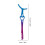 8 Pcs Stainless Steel Eyelash Tweezer With Comb Applicator Tool 11