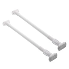 4 Pcs Tension Shower Curtain Rod Telescoping Expandable Closet Rod
