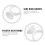 100Pcs Disposable Plastic Glue Holder Rings For Eyelash Extensions White 7