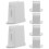 6Pcs Wall-Mounted Crank Handle Bracket For Roller Shutters - White 13Mm 10
