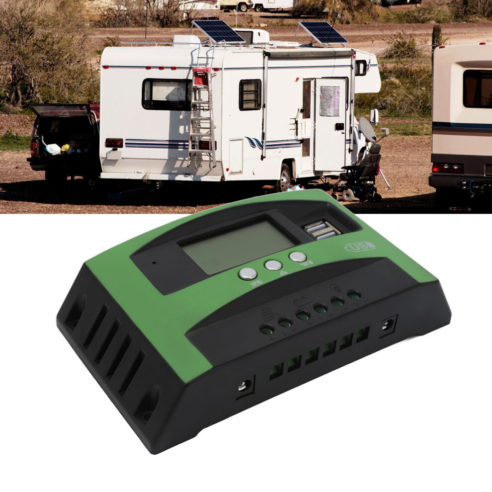 50A MPPT Solar Panel Controller 12V/24V LCD Dual USB ABS-image-OPC-PKXGX9Z-NEW