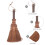 Hand Made Palm Fiber Duster With Short Handle For Household Use 11