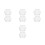 8 Pcs Clear Glass Chimney Replacement For Kerosene Lamps 10