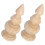 2Pcs Unfinished Wood Finials For Bed Post Staircase Rod Diy 10