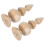 2Pcs Unfinished Wood Finials For Bed Post Staircase Rod Diy 11
