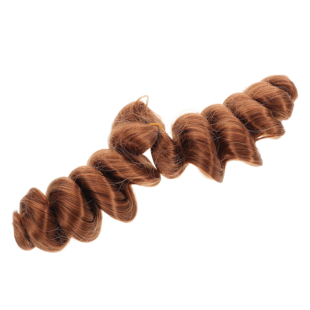 Artibetter Unisex 4Pcs Long Braided Curly Hair Extension Synthetic Wig For Women