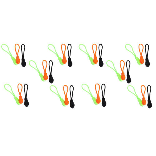 30 Pcs Plastic Zipper Puller For Clothing Suitcase Rope Cord 1