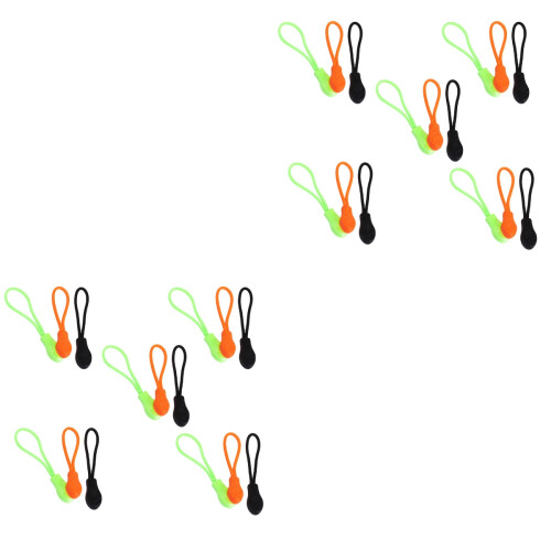 30 Pcs Plastic Zipper Puller For Clothing Suitcase Rope Cord 2
