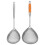 2Pcs Stainless Steel Long Handle Strainer Skimmer Spoon Set 10