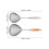 2Pcs Stainless Steel Long Handle Strainer Skimmer Spoon Set 3