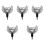 5Pcs Acrylic Cemetery Cross Stake For Grave Decoration 5