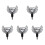 5Pcs Acrylic Cemetery Cross Stake For Grave Decoration 4