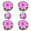 12Pcs Simulated Violet Water Lilies Floating Pond Accessories 1