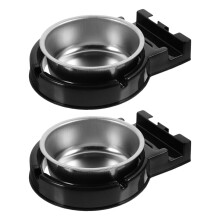 2Pcs Wall Mounted Stainless Steel Ashtray With Adhesive