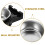 2Pcs Wall Mounted Stainless Steel Ashtray With Adhesive 7