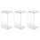 3 Pcs Hair Scissors Storage Rack Transparent Stand Holder 4