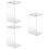 3 Pcs Hair Scissors Storage Rack Transparent Stand Holder 7