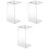 3 Pcs Hair Scissors Storage Rack Transparent Stand Holder 3