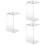 3 Pcs Hair Scissors Storage Rack Transparent Stand Holder 6