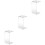 3 Pcs Hair Scissors Storage Rack Transparent Stand Holder 5