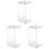 3 Pcs Hair Scissors Storage Rack Transparent Stand Holder 2