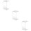 3 Pcs Hair Scissors Storage Rack Transparent Stand Holder 9