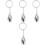 4Pcs Metal Urn Key Chain Pendant Ash Keepsake Ornament 5