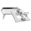 1Ensemble Barbecue Pliable Surélevé Argenté Pour Extérieur 1