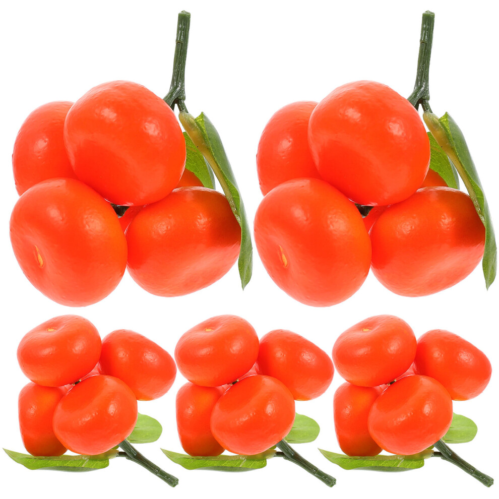 10 Pcs Artificial Mini Orange Plastic Decorative Prop-image-OPC-PKXH2HF-NEW