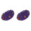 2 Pcs Children Wool Beret Hat With Flower Winter Painter Style 2