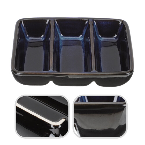 Blue Ceramic Sauce Bowls for Soy Sauce Dips and Appetizers 1