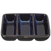 Blue Ceramic Sauce Bowls for Soy Sauce Dips and Appetizers