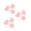 9 Pcs Nail Art Practice Stand With Heart Round Butterfly Base 7