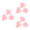 9 Pcs Nail Art Practice Stand With Heart Round Butterfly Base 6