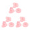 9 Pcs Nail Art Practice Stand With Heart Round Butterfly Base 5