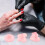 9 Pcs Nail Art Practice Stand With Heart Round Butterfly Base 11