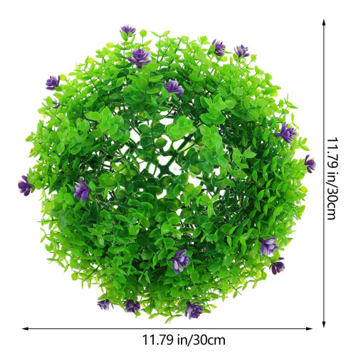 Artificial Topiary Ball Hanging Decorative Eucalyptus Plastic Plant 2