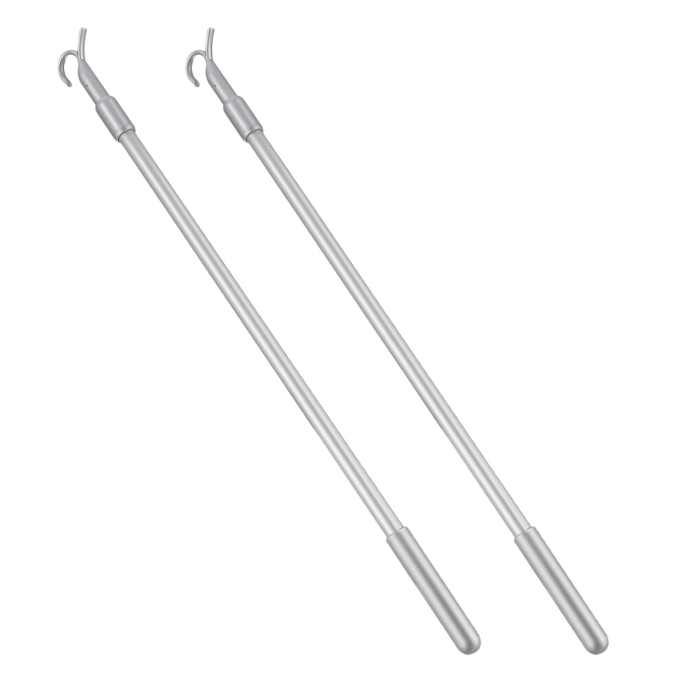 8 Pcs Aluminum Alloy Blind Wand Replacement With Hook - Extendable Tilt Rod-image-OPC-PKXH7GB-NEW