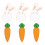 12 Pcs Easter Rabbit Brooches Carrot Lapel Pins Decor 10